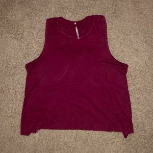 Burgundy Muscle Tee